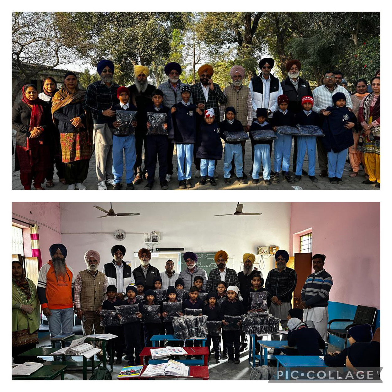 अमर कौर चरण कौर वेलफेयर सोसायटी भुंगरनी द्वारा राजकीय प्राथमिक विद्यालय डामुंढा व कालरा में 85 गरम हुडी (जैकेट) वितरित की गई।